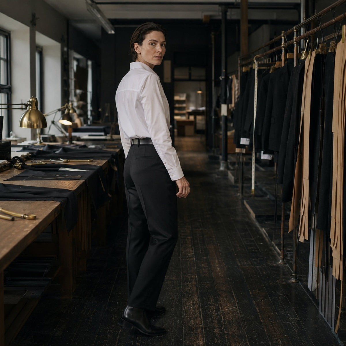 Dartmoor straight-leg tailored trousers