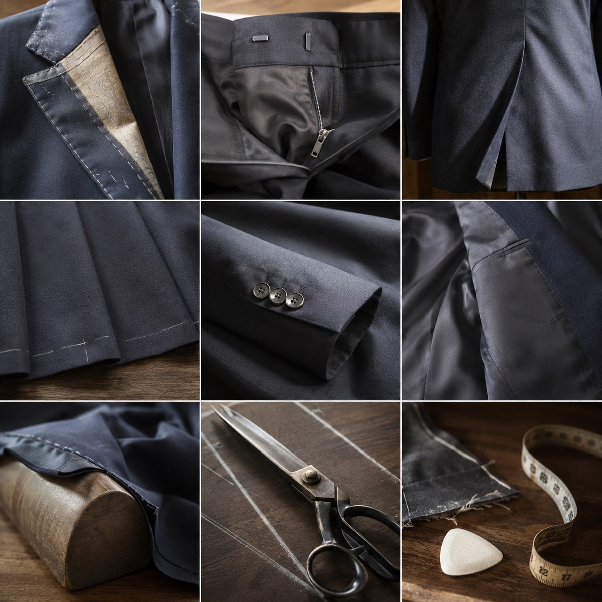 Marylebone classic-collar tailored shirt — Tailored Shirts by CROWN TAILORING. close detail of the fabric and finish.