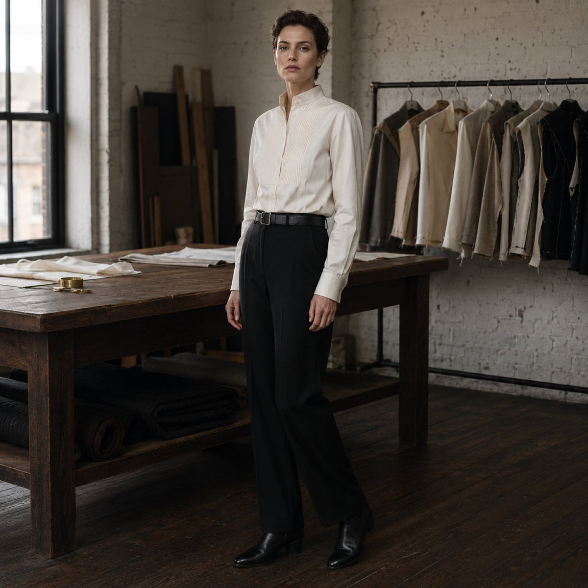 Pimlico pleated-bib evening shirt — Tailored Shirts by CROWN TAILORING. shown worn.
