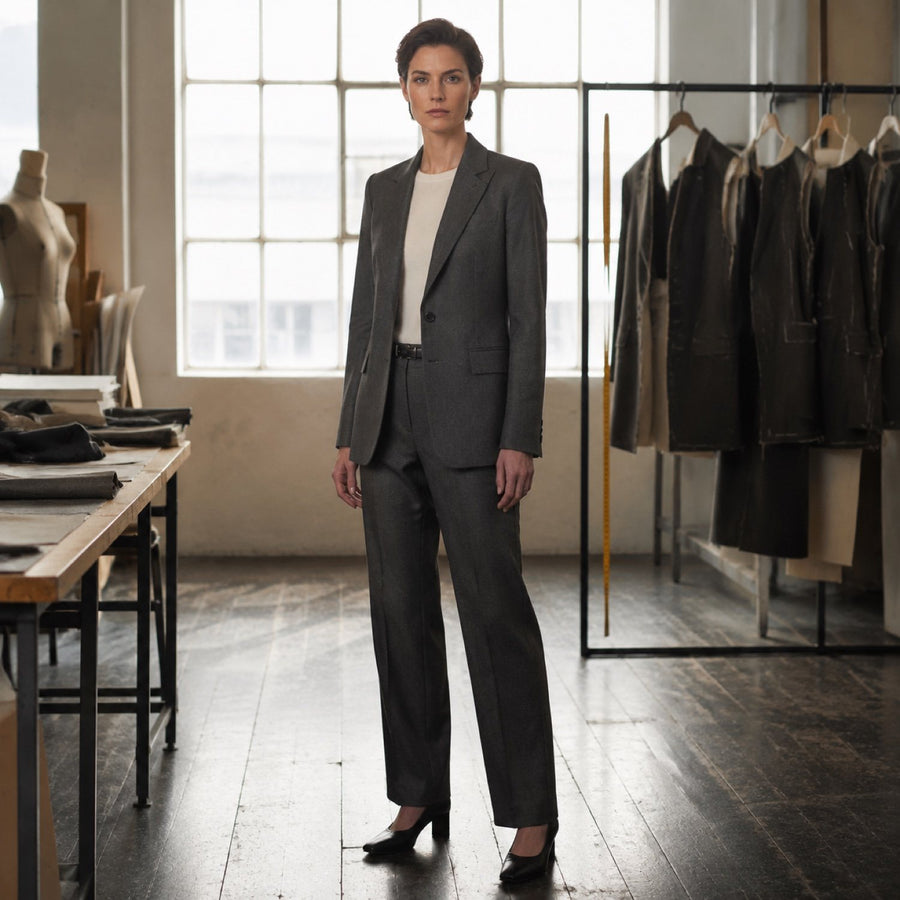 Severn single-breasted suit jacket — Suit Jackets by CROWN TAILORING. shown worn.