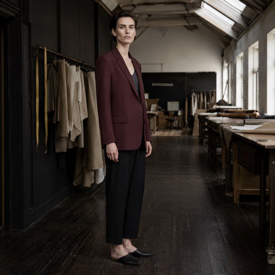Ashdown single-breasted suit jacket — Suit Jackets by CROWN TAILORING. shown worn.