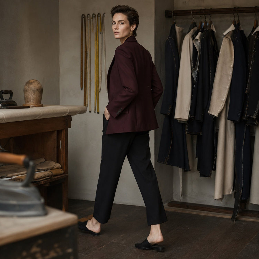 Pimlico single-breasted suit jacket — Suit Jackets by CROWN TAILORING. shown worn.