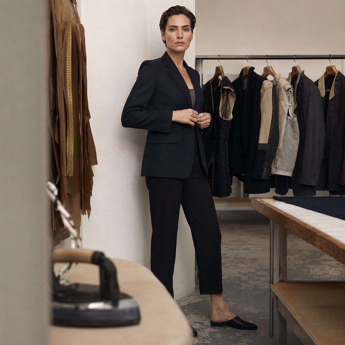 Bracken single-breasted suit jacket — Suit Jackets by CROWN TAILORING. shown worn.