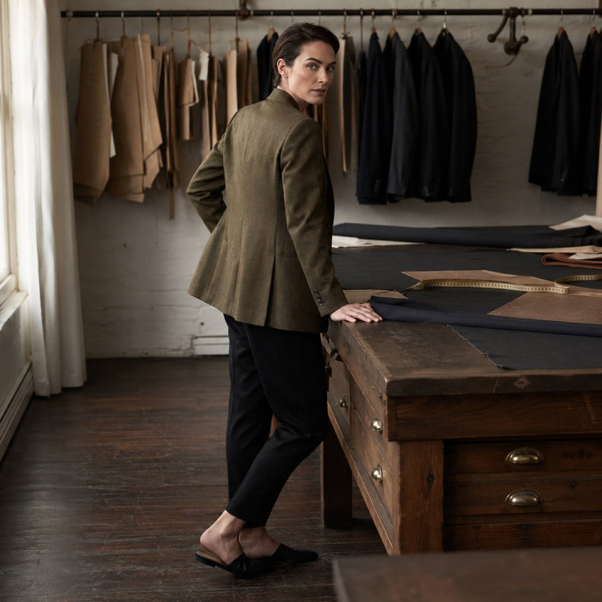 Bloomsbury single-breasted suit jacket — Suit Jackets by CROWN TAILORING. shown worn.