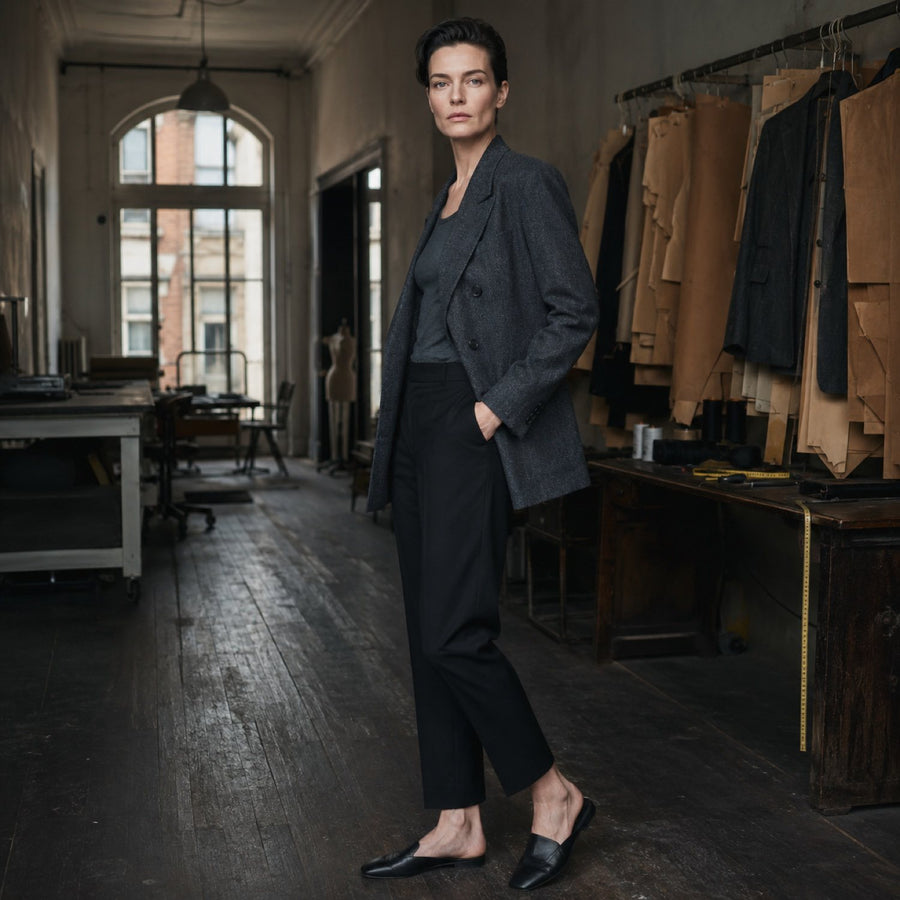 Chiltern double-breasted suit jacket — Suit Jackets by CROWN TAILORING. shown worn.
