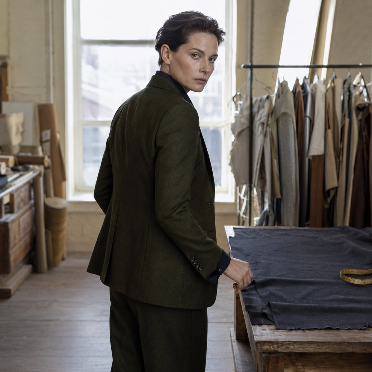 Marylebone single-breasted suit jacket — Suit Jackets by CROWN TAILORING. shown worn.