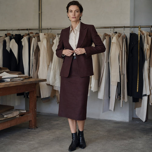 Bracken pencil skirt — Tailored Skirts by CROWN TAILORING. shown worn.