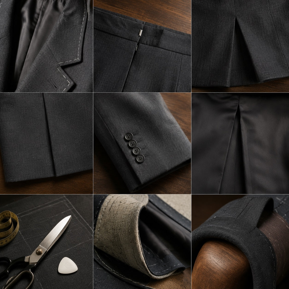 Severn pencil skirt — Tailored Skirts by CROWN TAILORING. close detail of the fabric and finish.