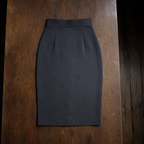 Severn pencil skirt — Tailored Skirts by CROWN TAILORING. flat lay, front.
