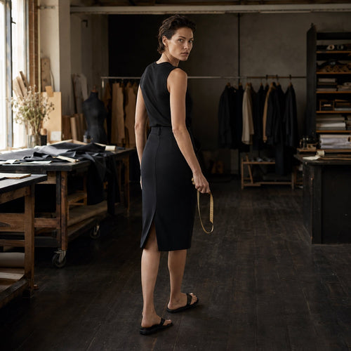 Clerkenwell pencil skirt — Tailored Skirts by CROWN TAILORING. shown worn.