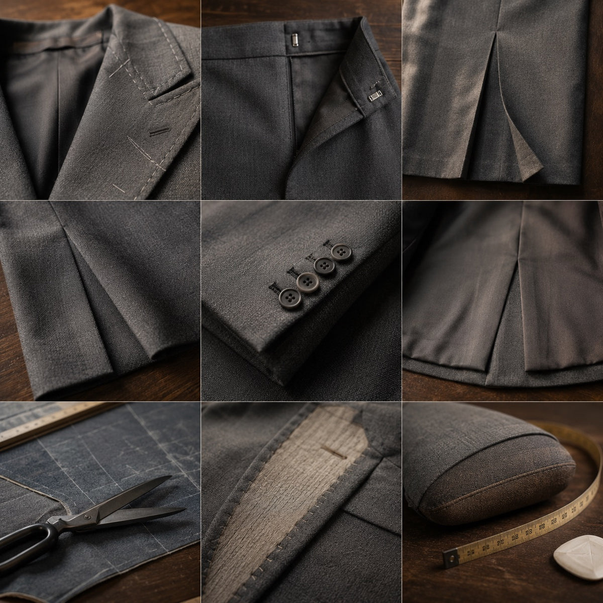 Pimlico pencil skirt — Tailored Skirts by CROWN TAILORING. close detail of the fabric and finish.
