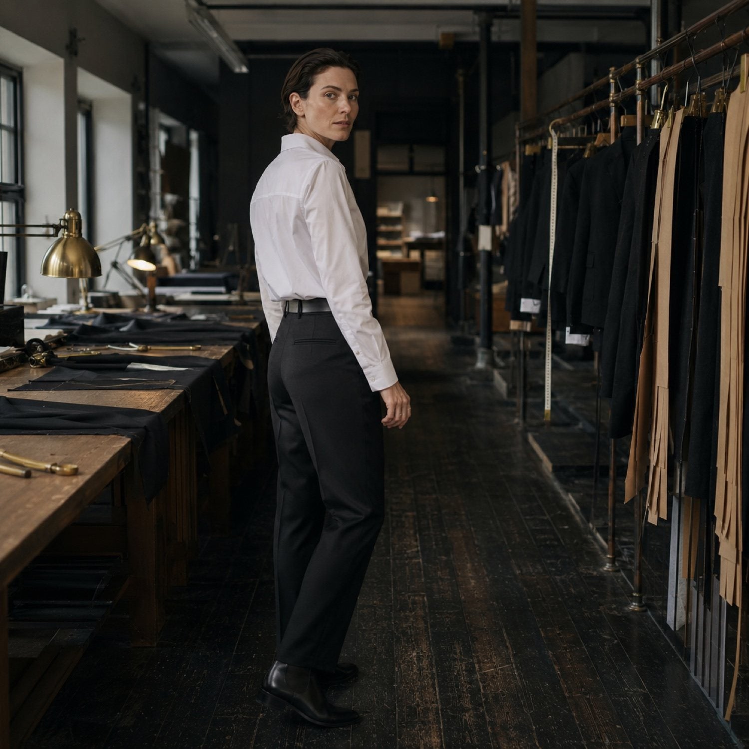 Dartmoor straight-leg tailored trousers