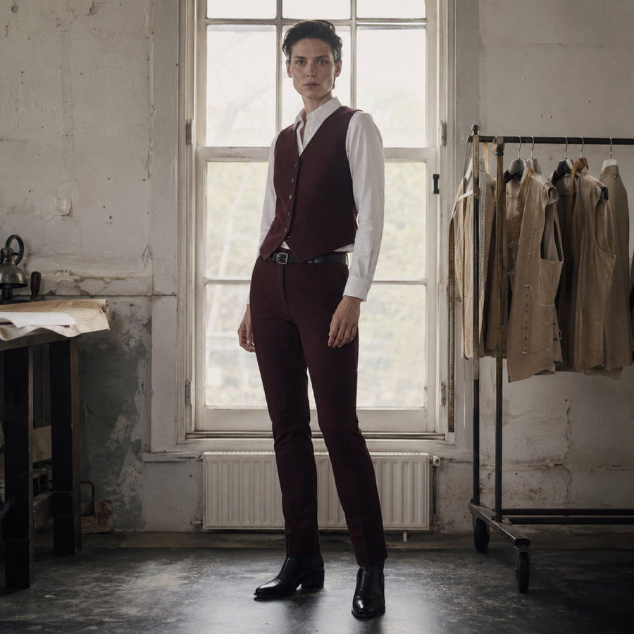 Clerkenwell single-breasted waistcoat — Waistcoats by CROWN TAILORING. shown worn.